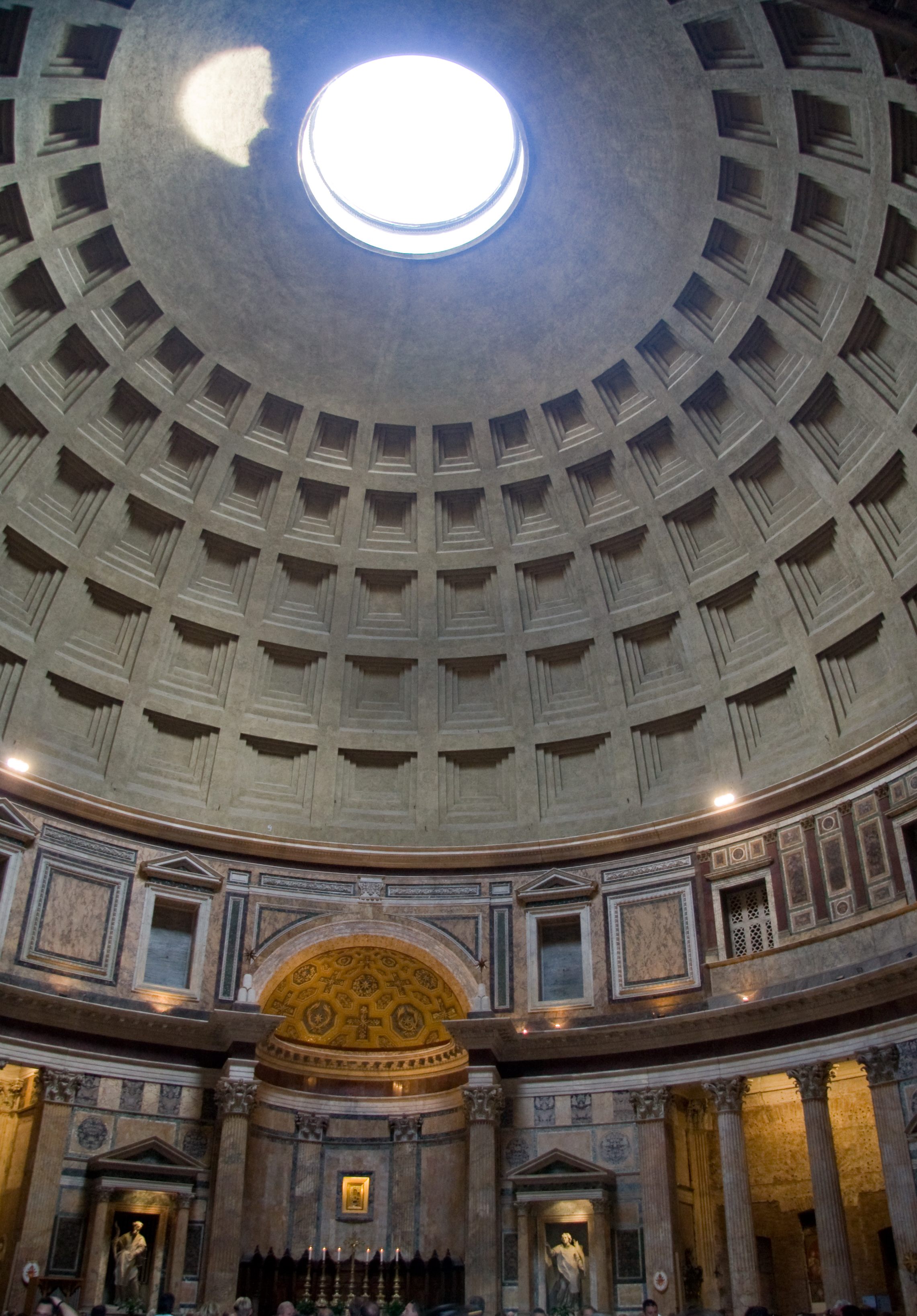 Une photo contemporaine du Panthéon de Rome (via Wikipedia Commons).