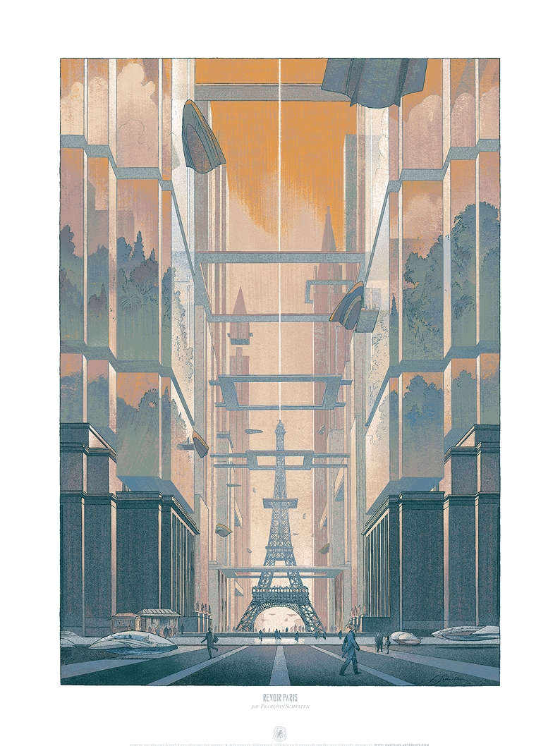 Revoir Paris by Nautilus Art Prints